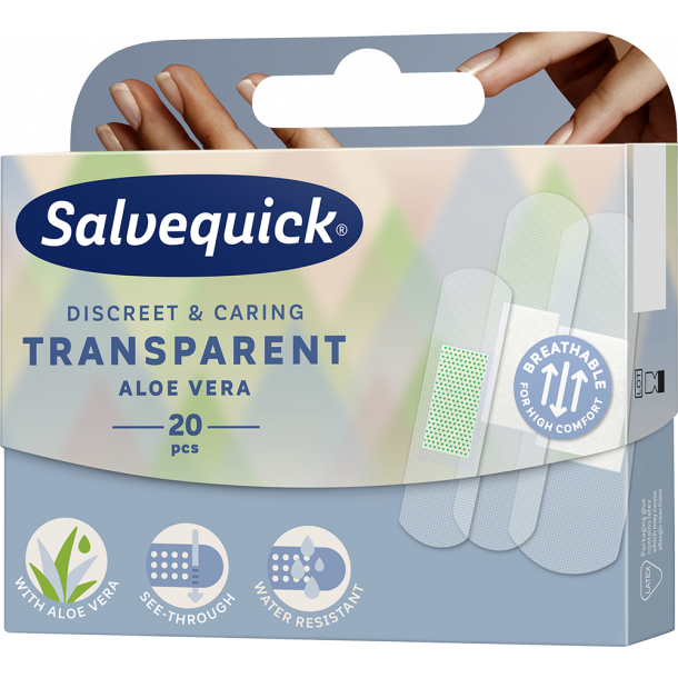 Salvequick Aloe Vera Transparent 20st