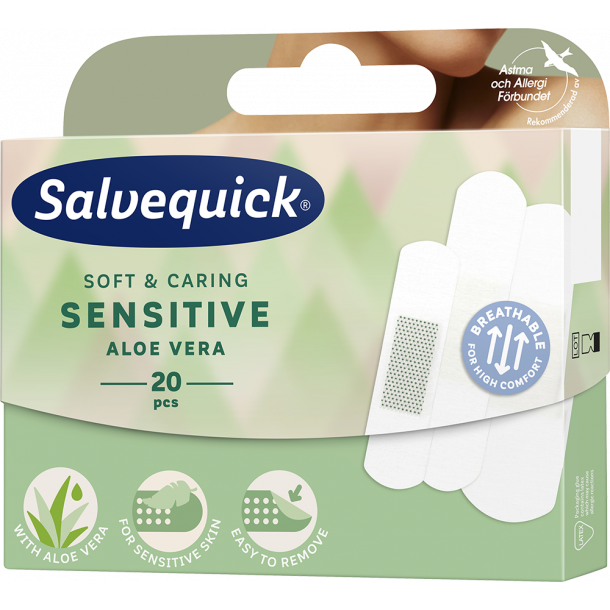 Salvequick Aloe Vera Sensitive 20 st