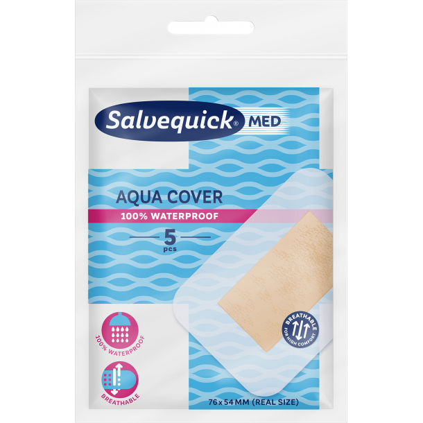 Salvequick Med Aqua Cover 5st