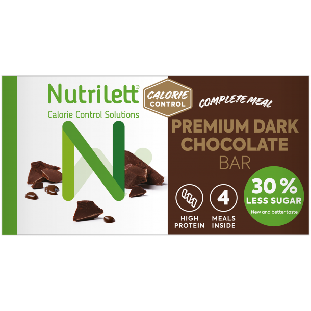 Nutrilett premium dark chocolate 4-pack