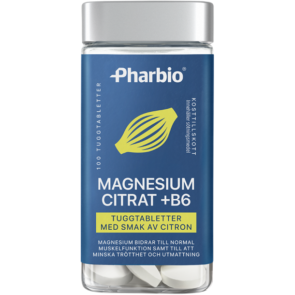 Pharbio Magnesiumcitrat +B6 (tugg)