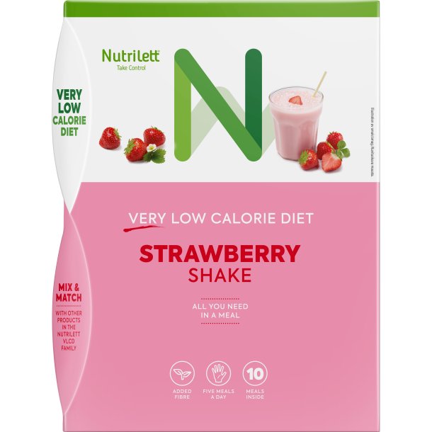 Nutrilett Shake jordgubb 10-pack